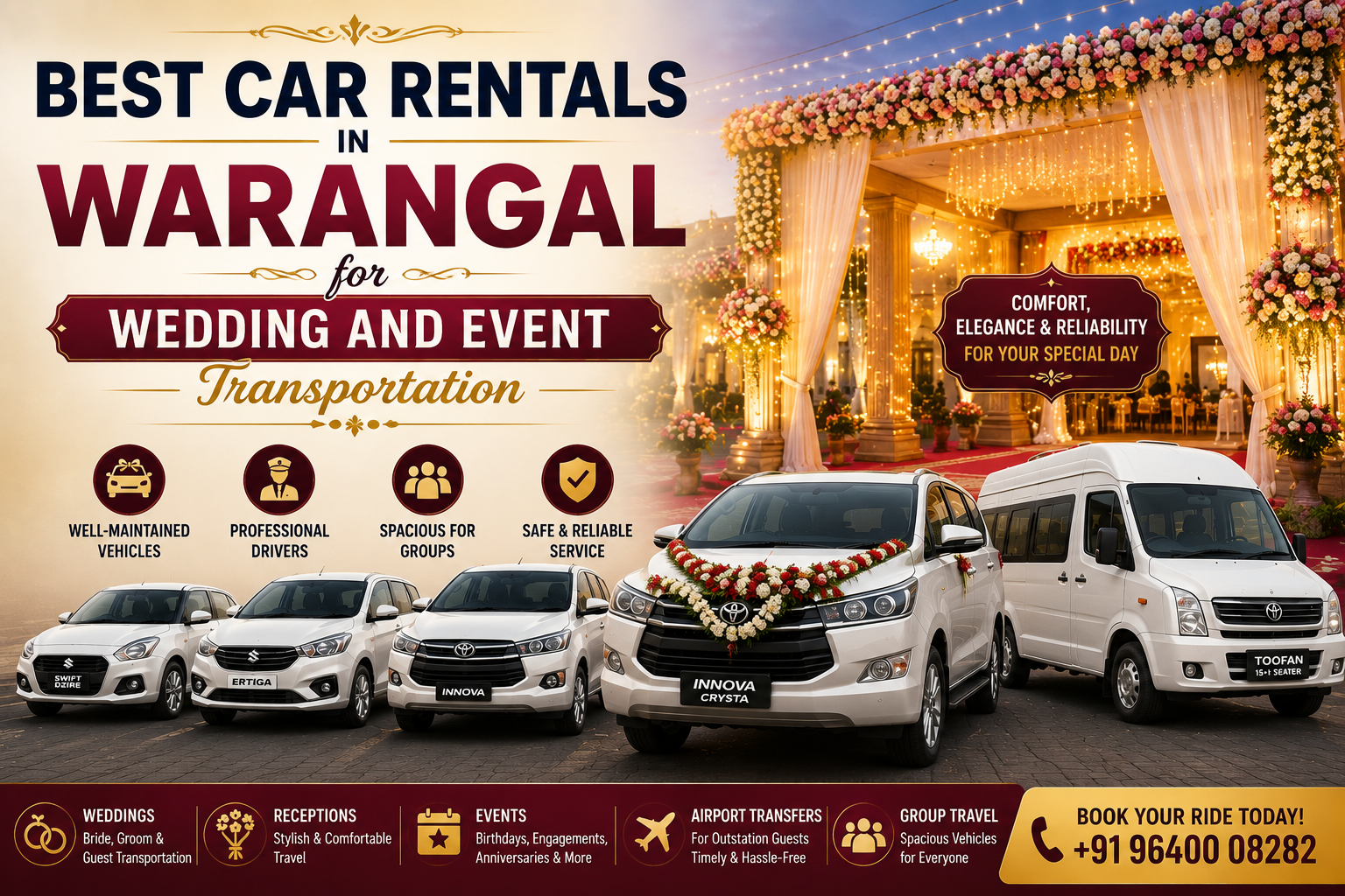 Best Car Rentals in Warangal